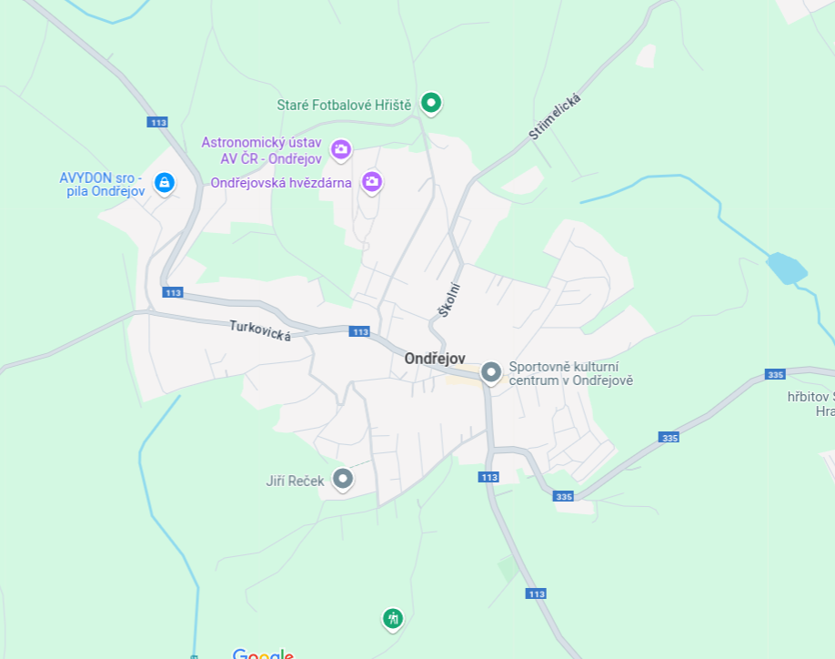 Ondrejov-map